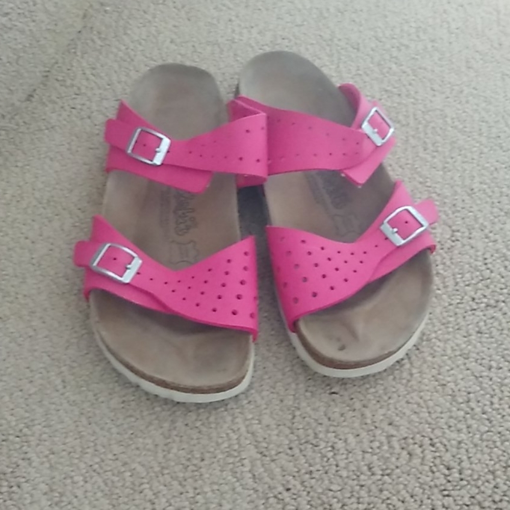 Hot Pink Birkenstock Sandals.